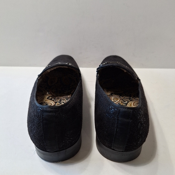 After Midnight Men\'s Black Tone On Tone Paisley Loafers Dress Shoes Size 8 main image 5